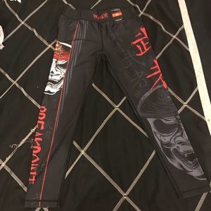 Black and Red Leggings